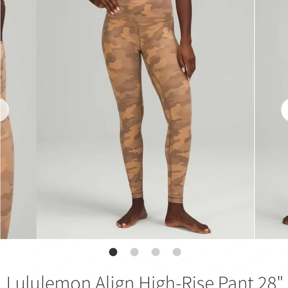 lululemon Align  Brown/tan Camo Leggings - Picture 2 of 4